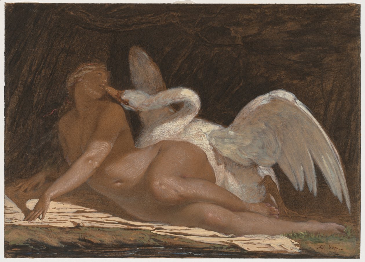Léda és a hattyú alkotó: Adolphe Yvon