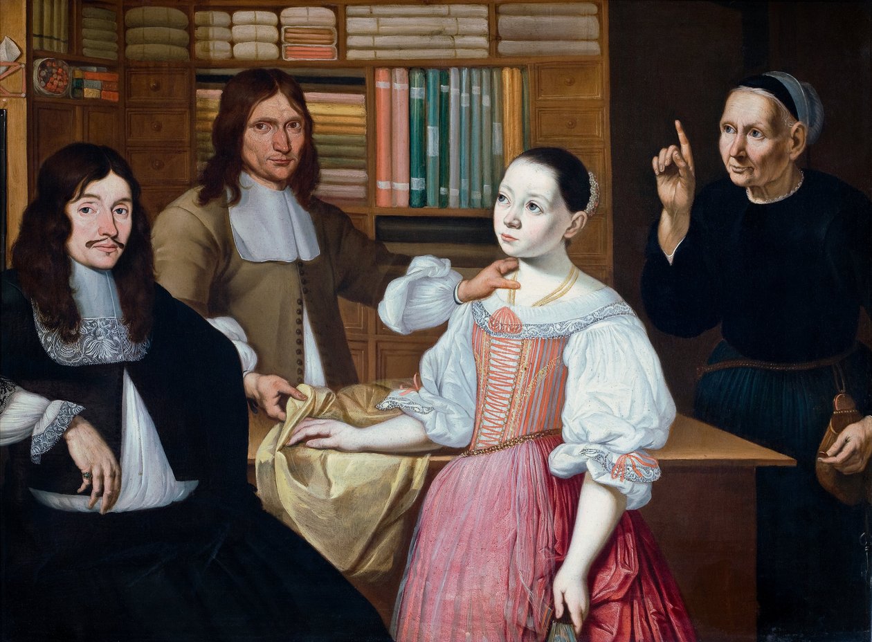 A Draper üzletben alkotó: Adriaan Bloemaert