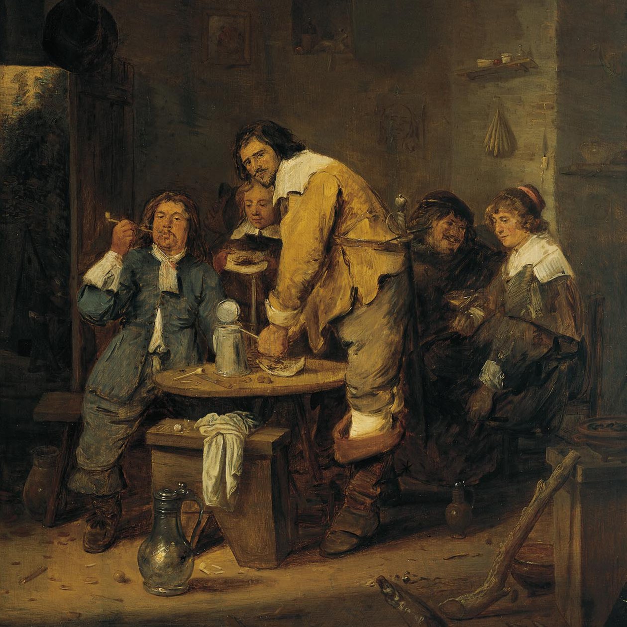 A Dohány fogadó alkotó: Adriaen Brouwer