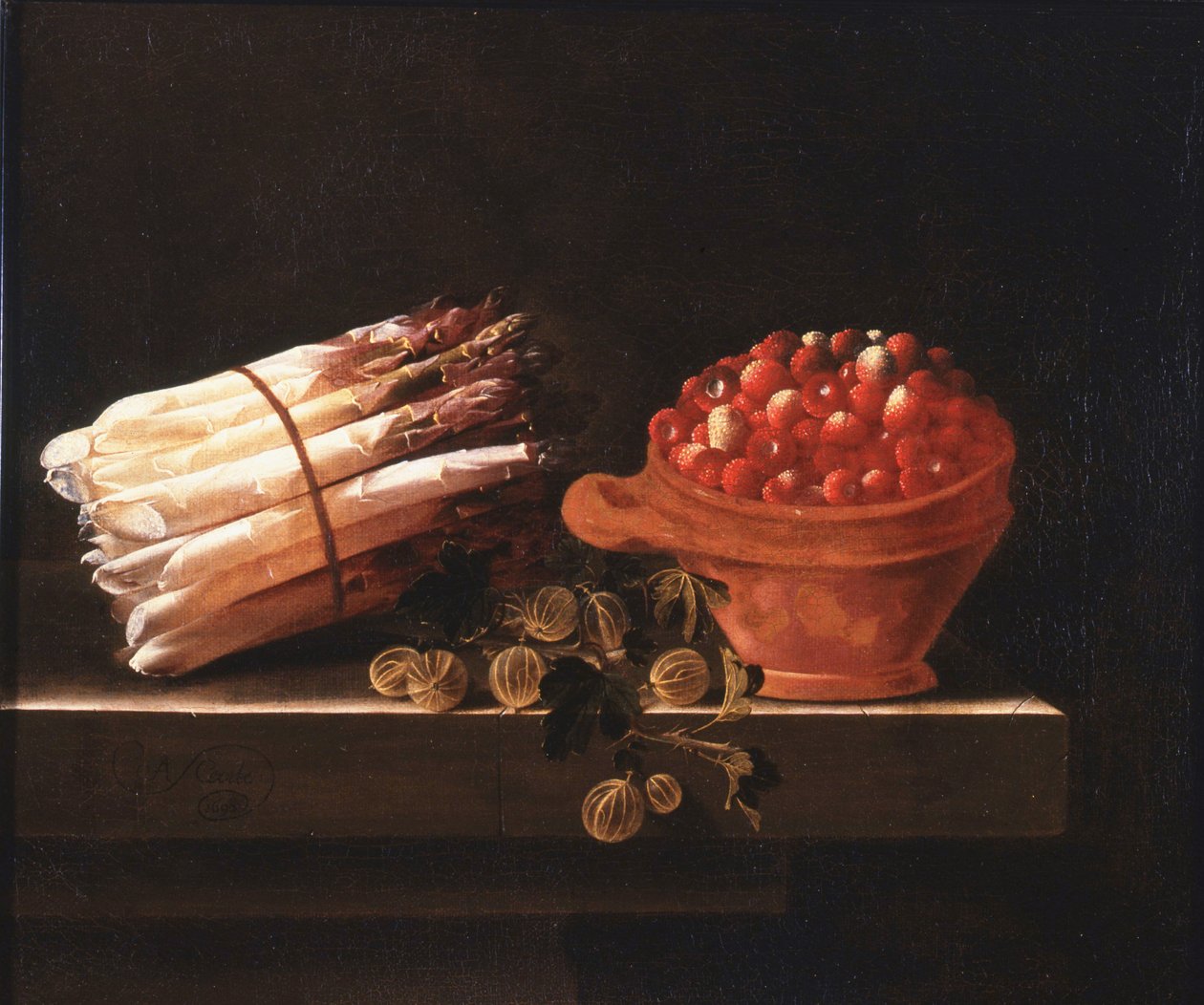 csendélet gyümölcsei alkotó: Adrian Coorte
