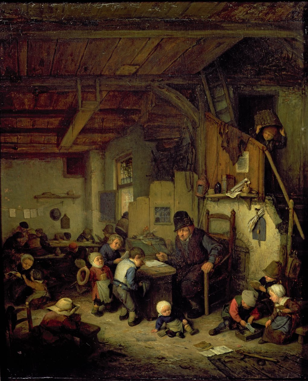 Az iskolamester, 1662 körül alkotó: Adriaen Jansz. van Ostade