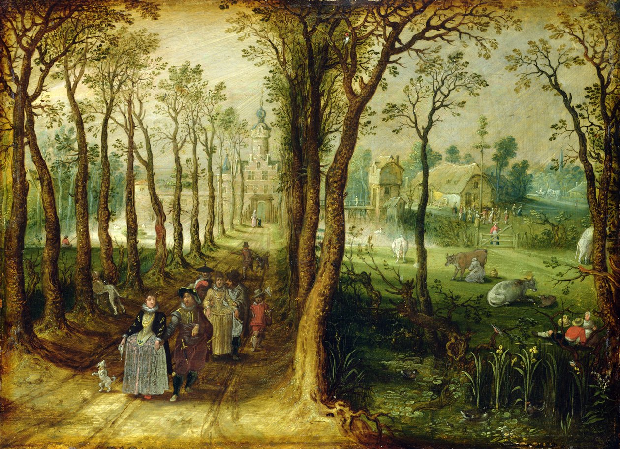 A kastély a mocsárban alkotó: Adriaen van de Venne