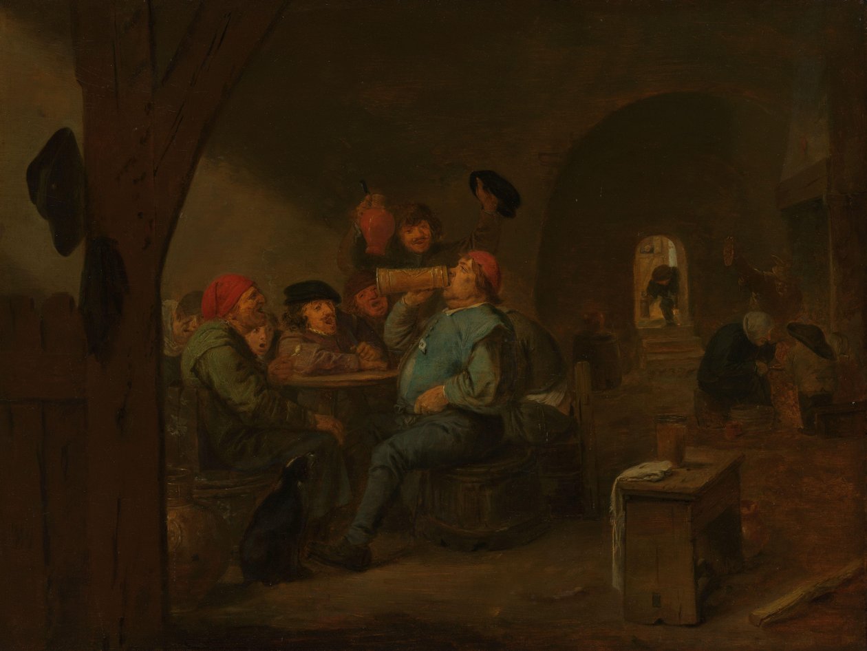 Drinking Bout egy kocsmában alkotó: Adriaen Brouwer (manner of)