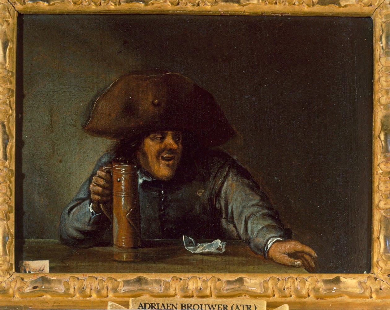 Férfi ivó. 889 ... alkotó: Adriaen Brouwer