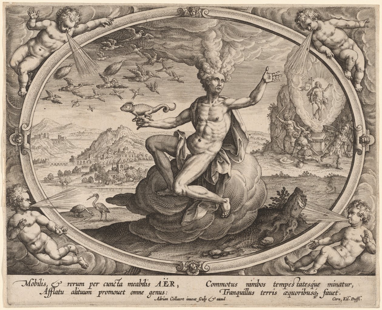 Aër (levegő) alkotó: Adriaen Collaert