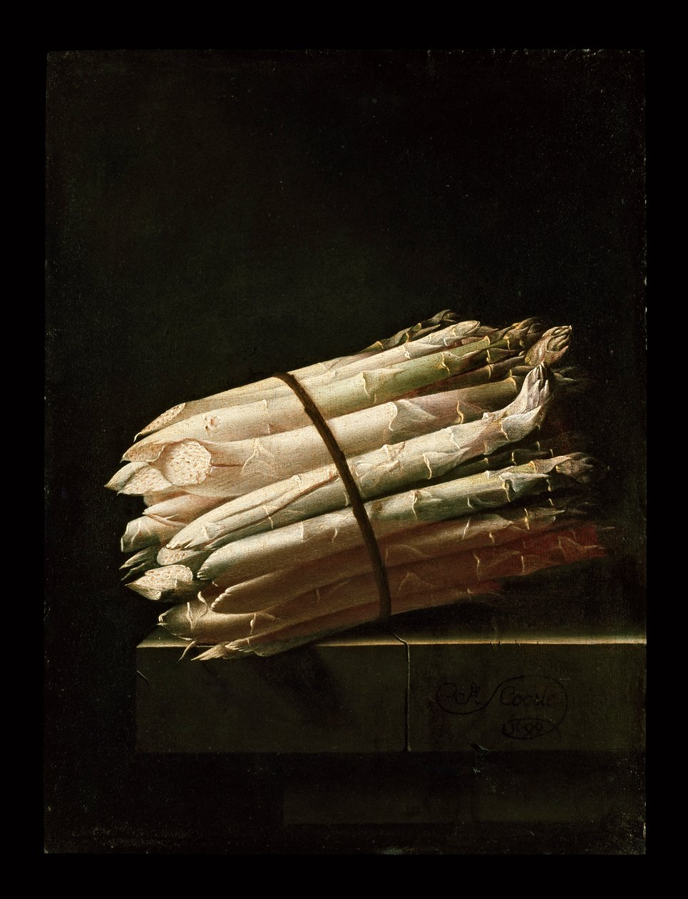 Spárgacsendélet, 1699 alkotó: Adrian Coorte