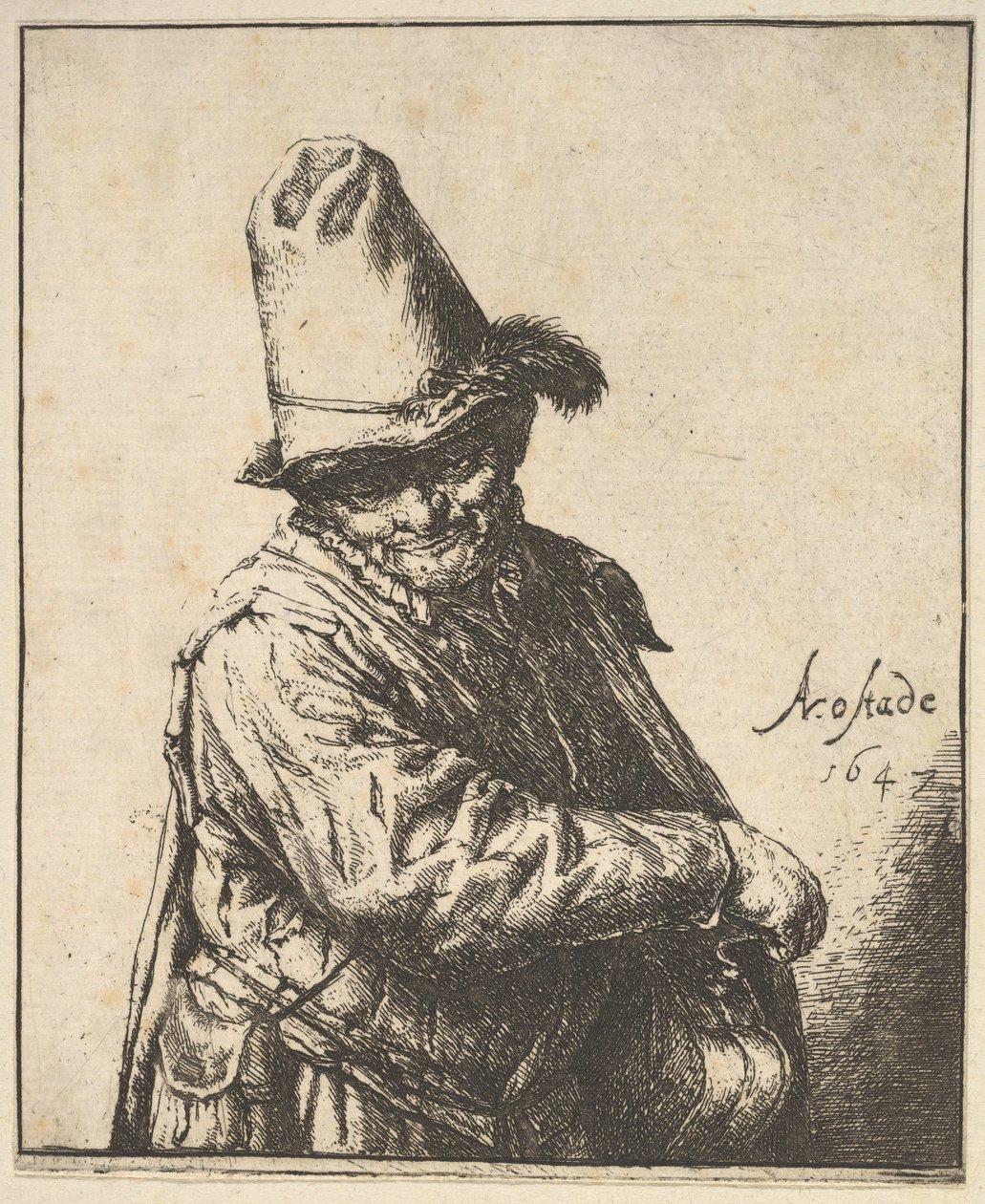 Hurdy Gurdy Man, 1647. alkotó: Adriaen Jansz. van Ostade