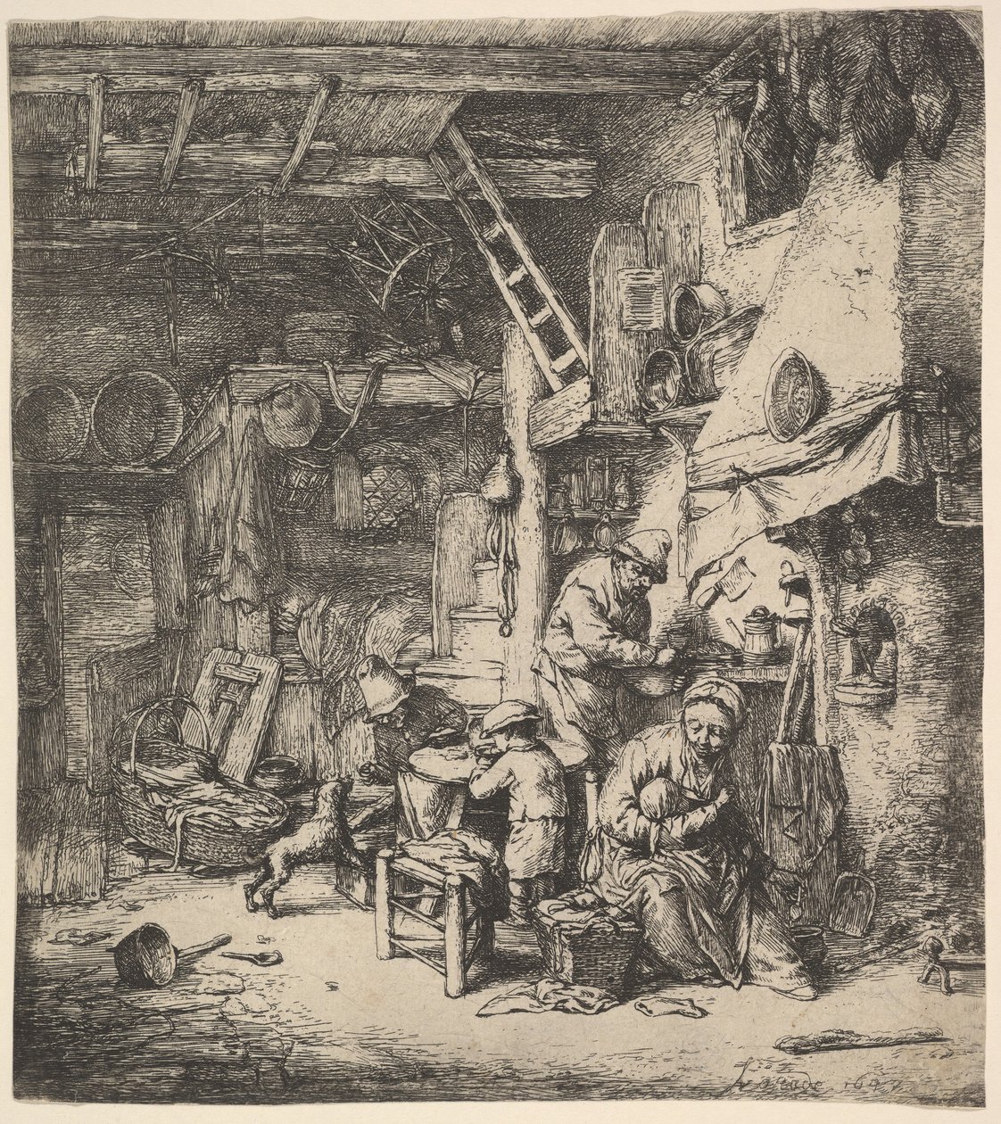 A család, 1647. alkotó: Adriaen Jansz. van Ostade
