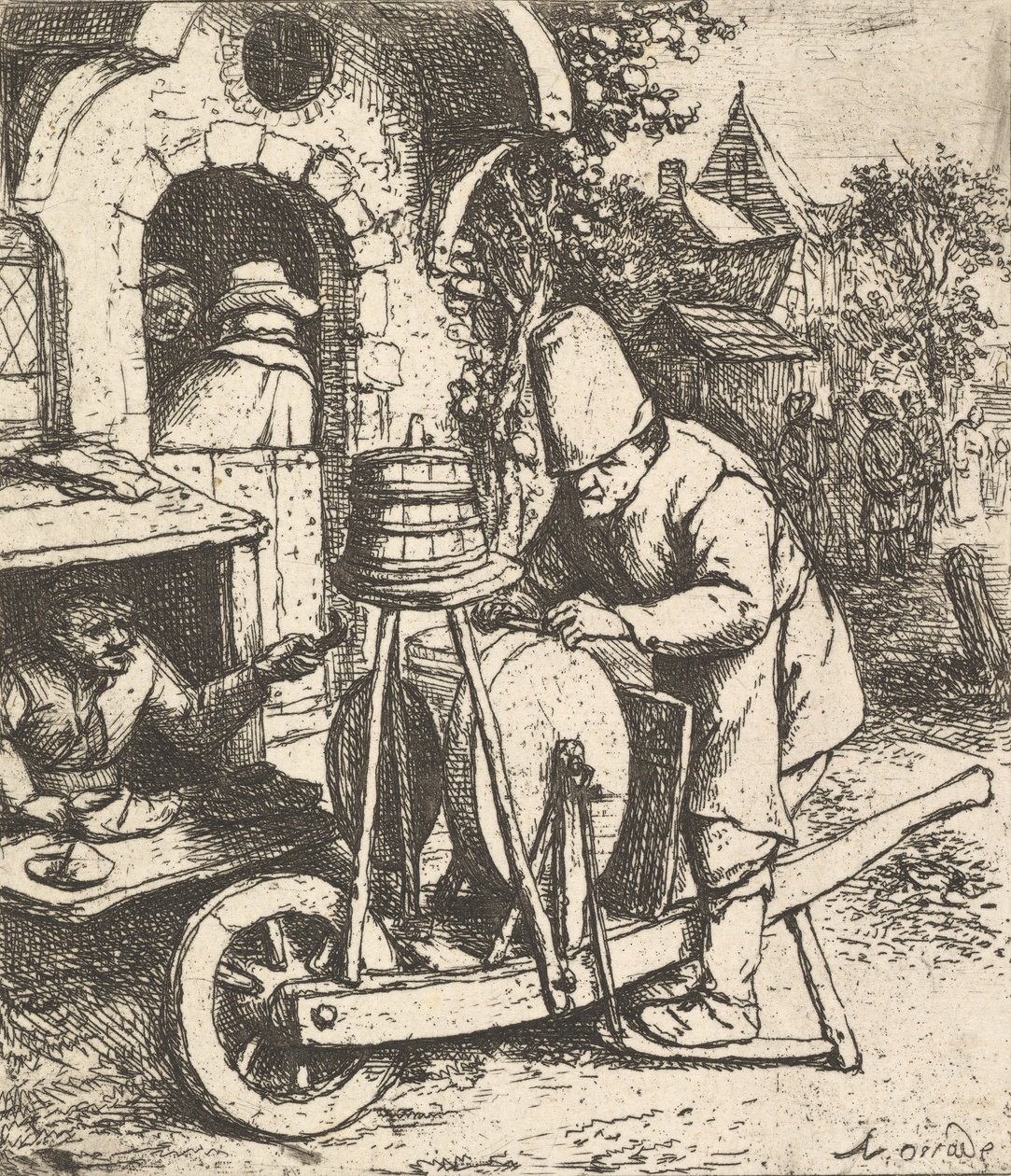 A késdaráló, 1610-85. alkotó: Adriaen Jansz. van Ostade