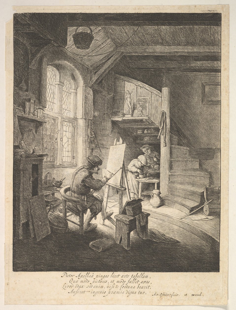 A festő, 17. század. alkotó: Adriaen Jansz. van Ostade