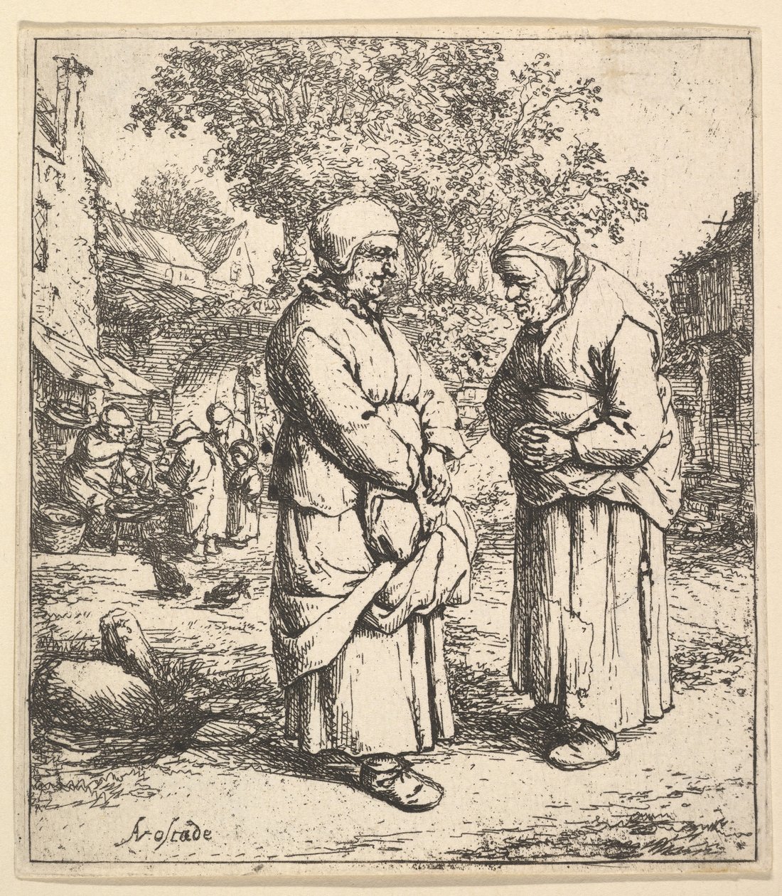 Két pletyka, 1610-85. alkotó: Adriaen Jansz. van Ostade