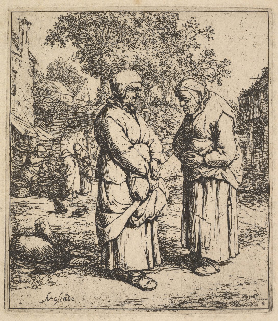 Két pletyka, 1610-85. alkotó: Adriaen Jansz. van Ostade