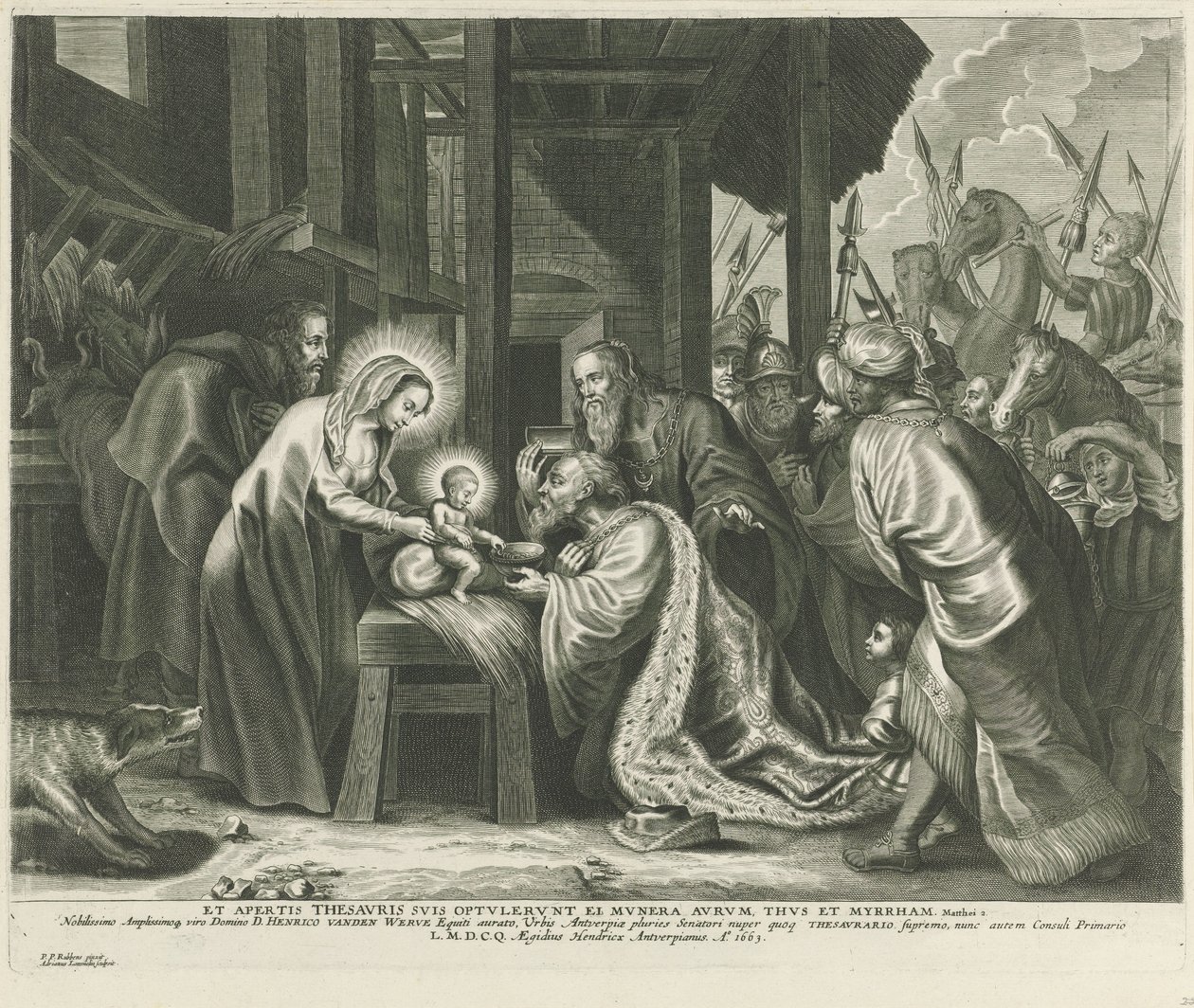 A királyok imádása alkotó: Adriaen Lommelin