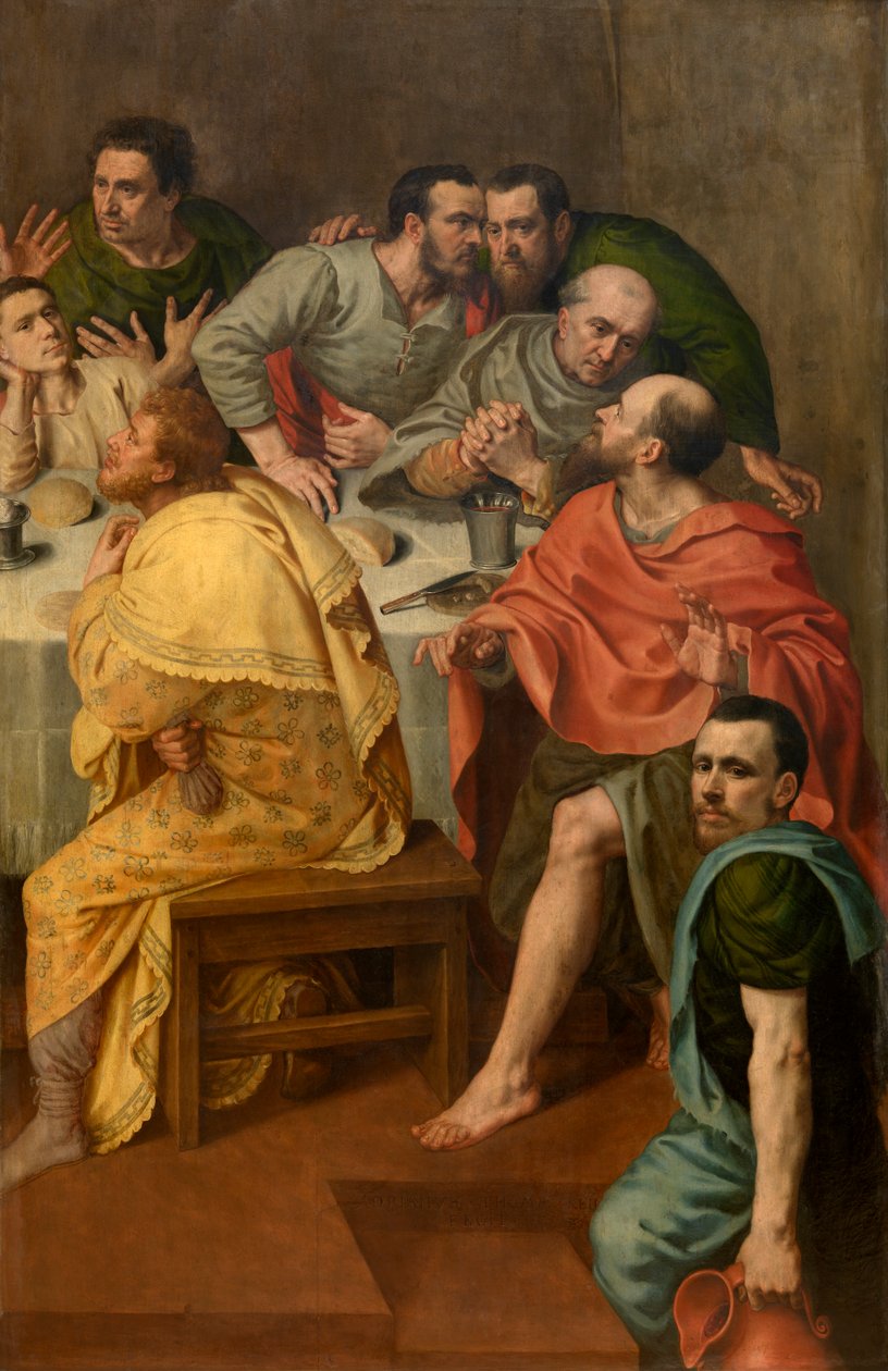 Utolsó vacsora (olaj a panelen) alkotó: Adriaen Thomasz Key
