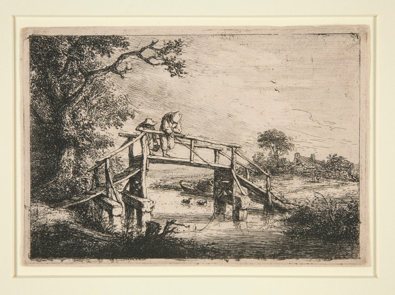 A Horgászok alkotó: Adriaen van Ostade