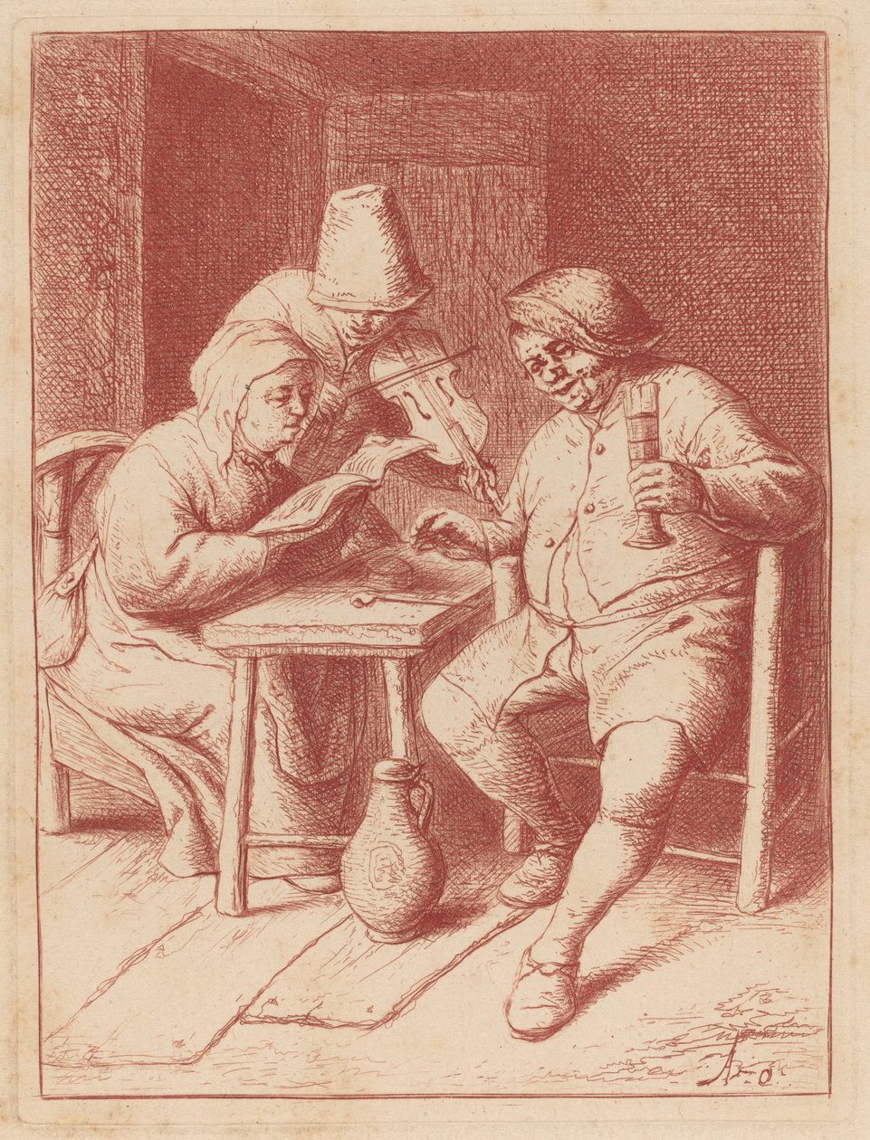 A koncert alkotó: Adriaen van Ostade
