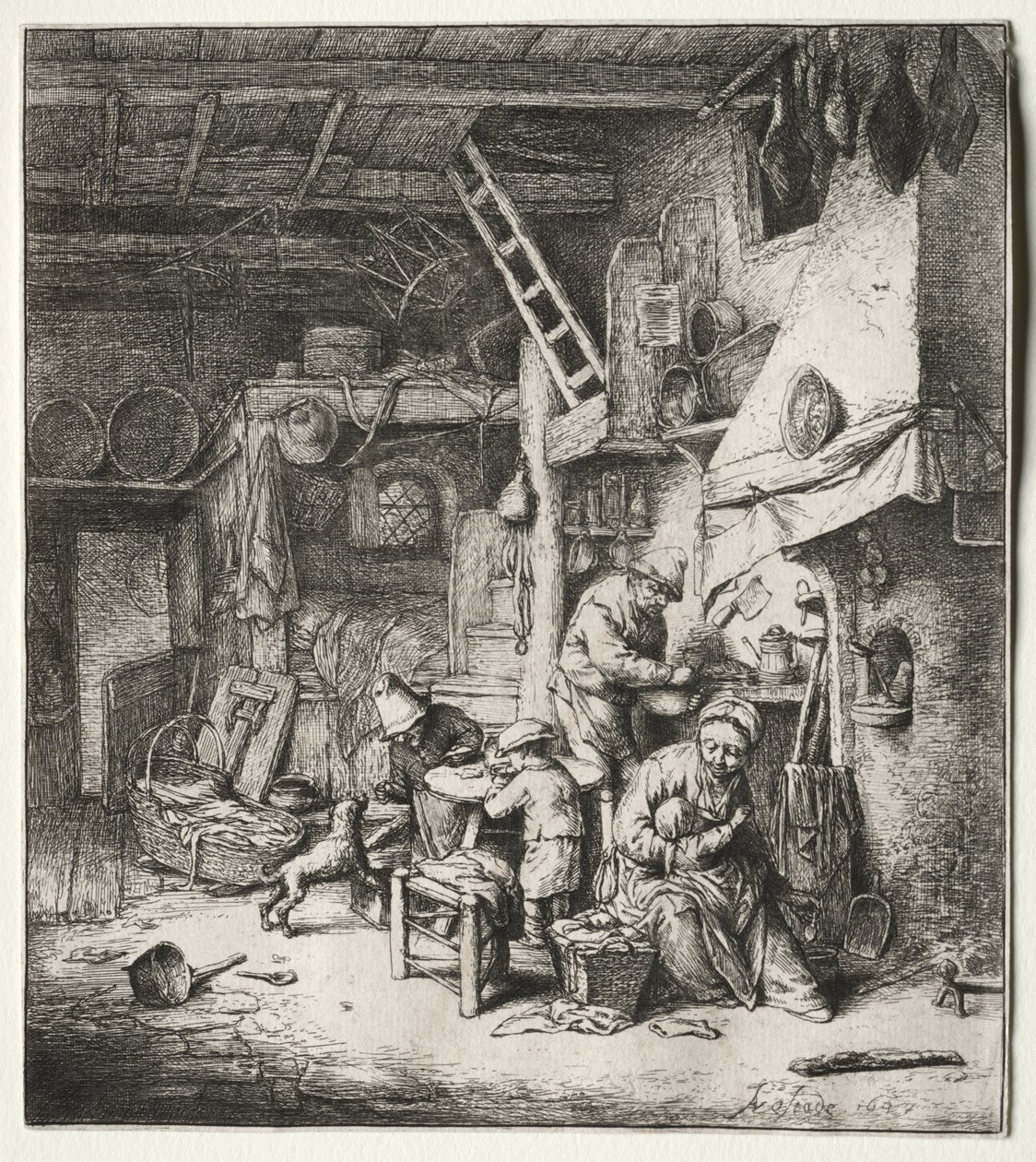A család alkotó: Adriaen van Ostade