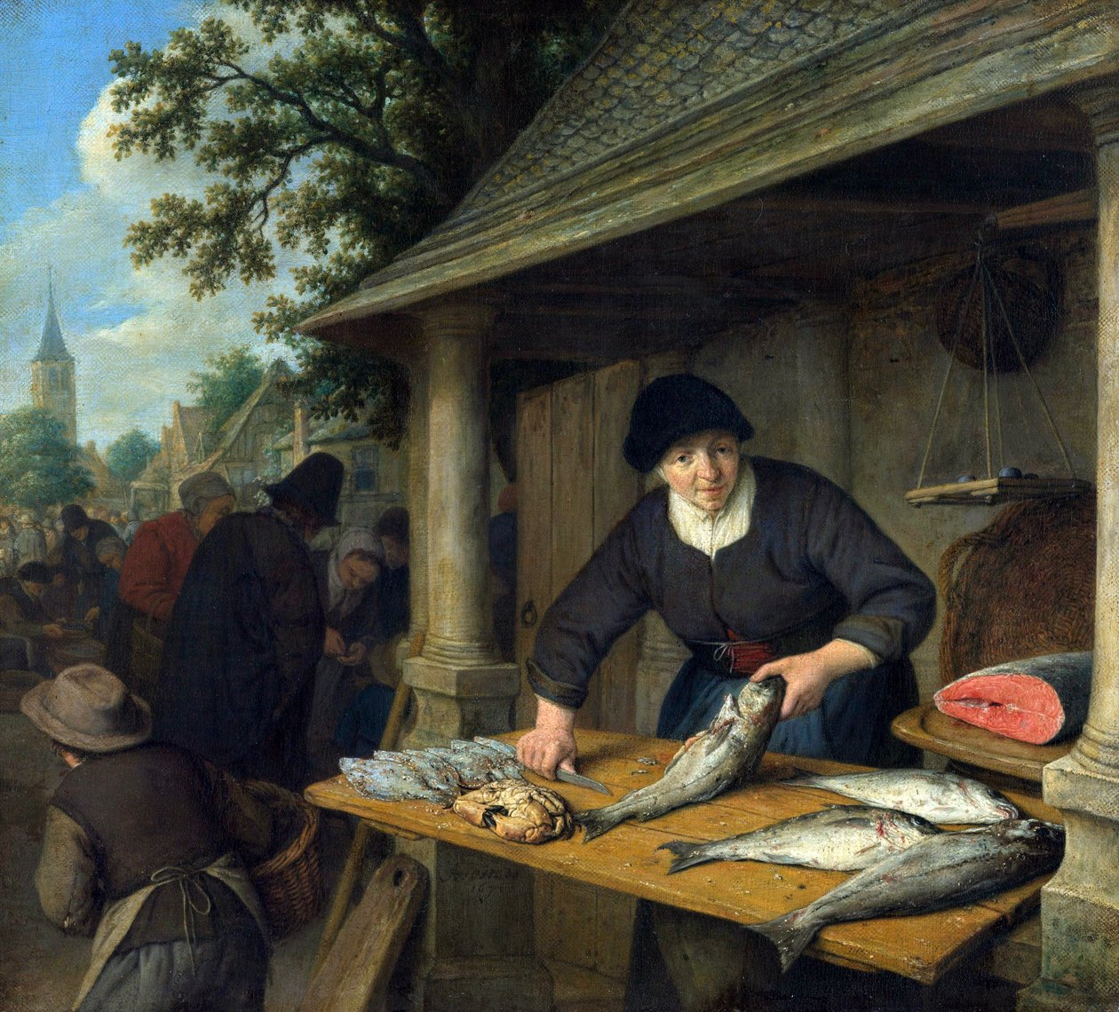 A Halasszony alkotó: Adriaen Jansz. van Ostade