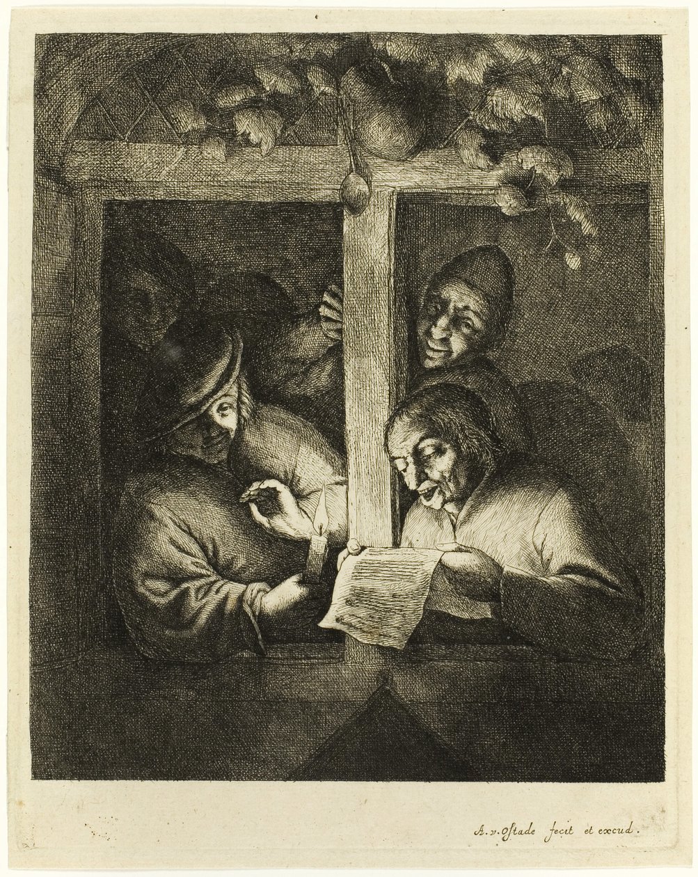 Az énekesek alkotó: Adriaen van Ostade