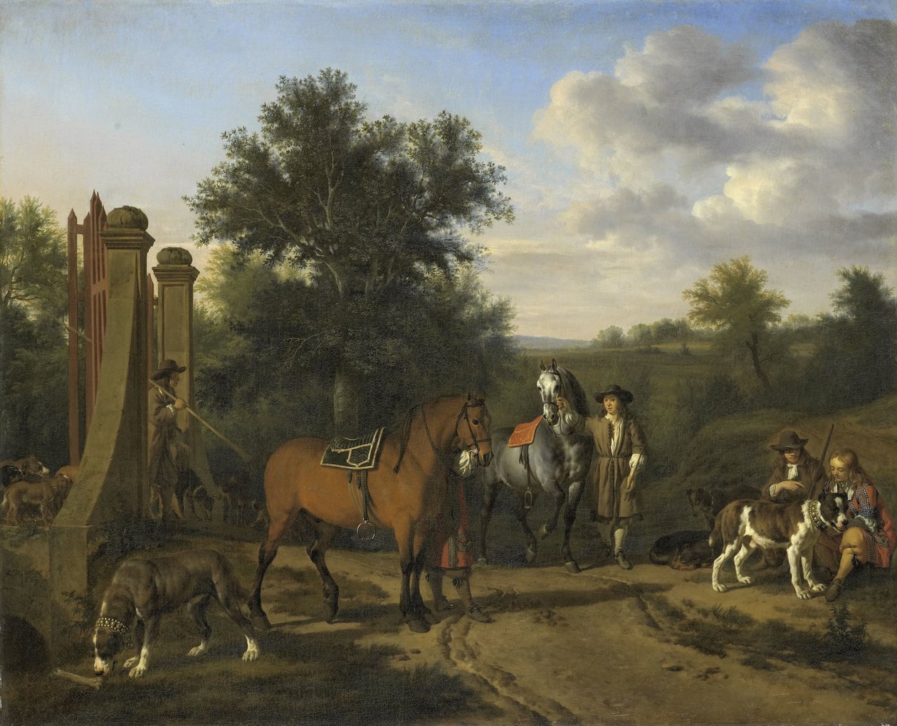 A Vadászpárt alkotó: Adriaen van de Velde