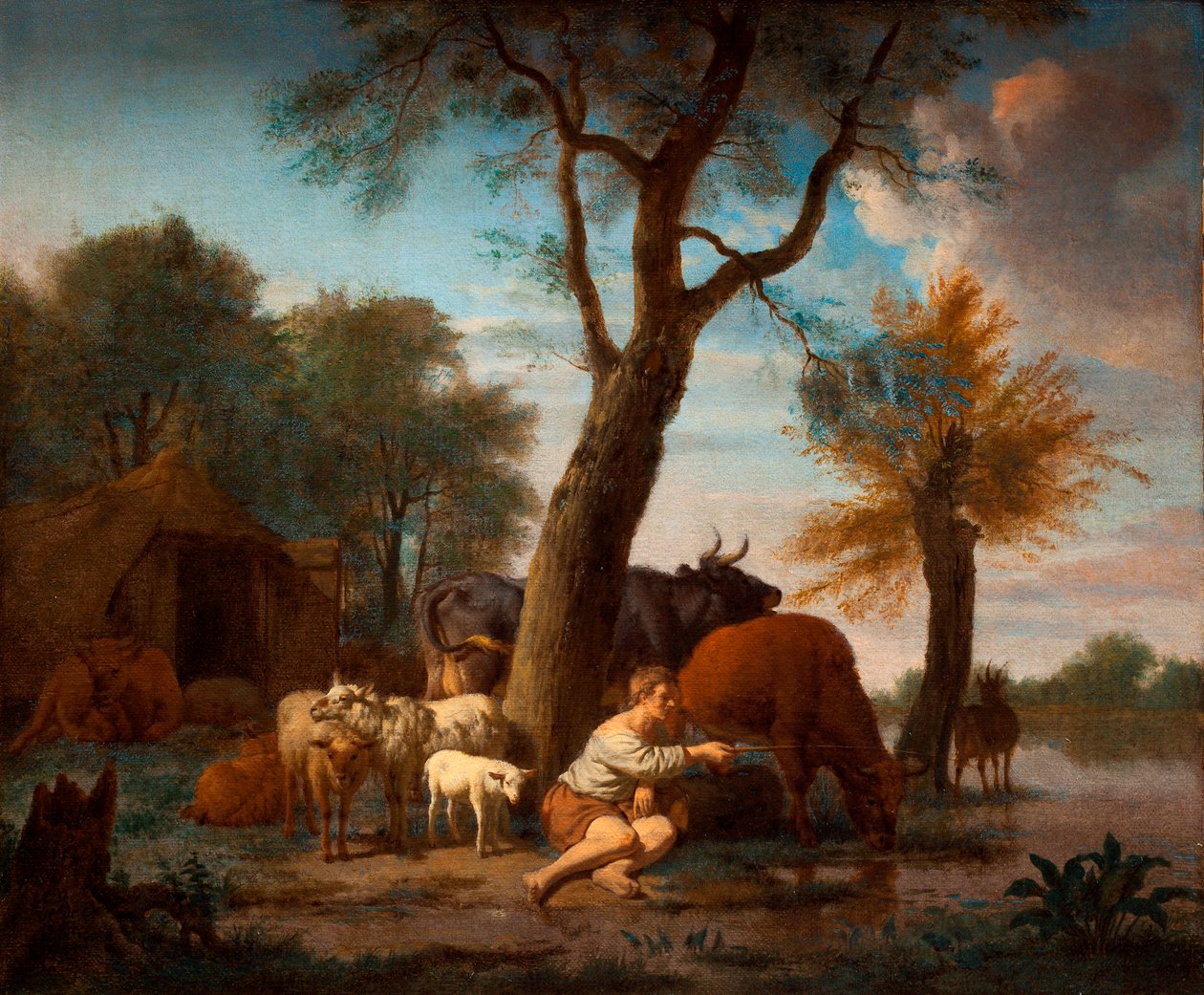 A halász pásztor alkotó: Adriaen van de Velde