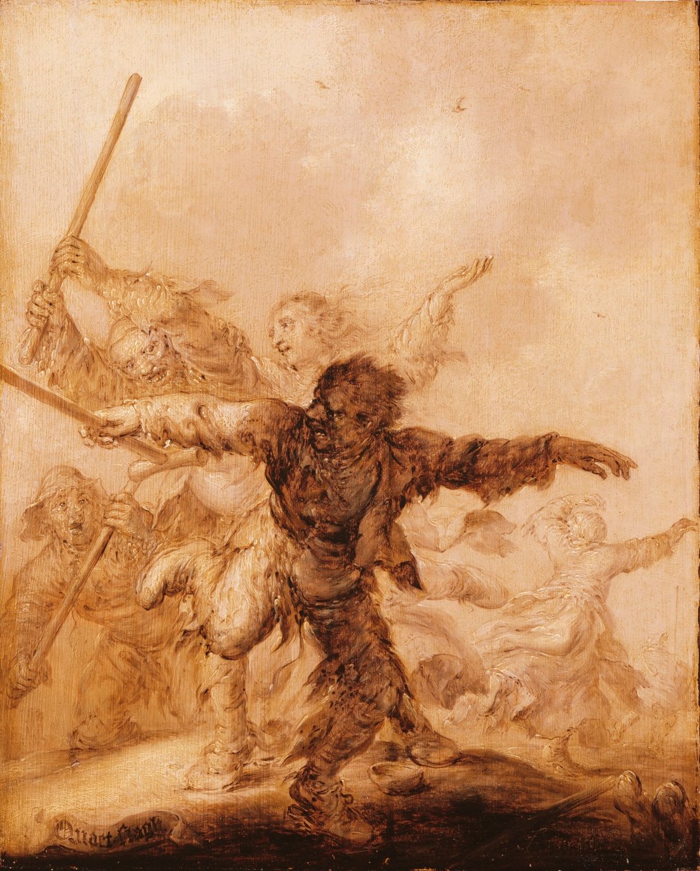 Dühös csapások alkotó: Adriaen van de Venne