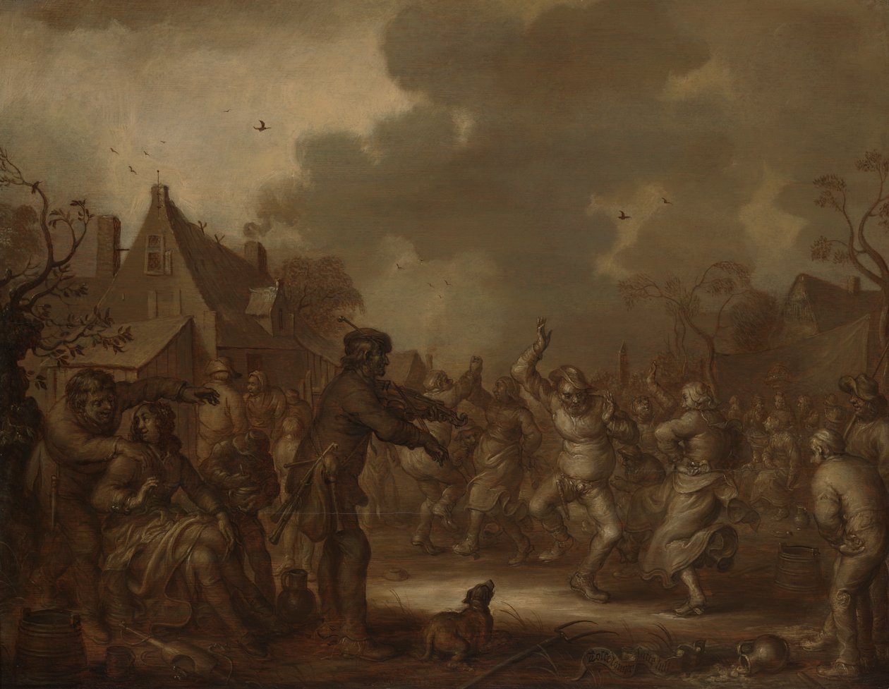 Parasztok táncolnak alkotó: Adriaen van de Venne