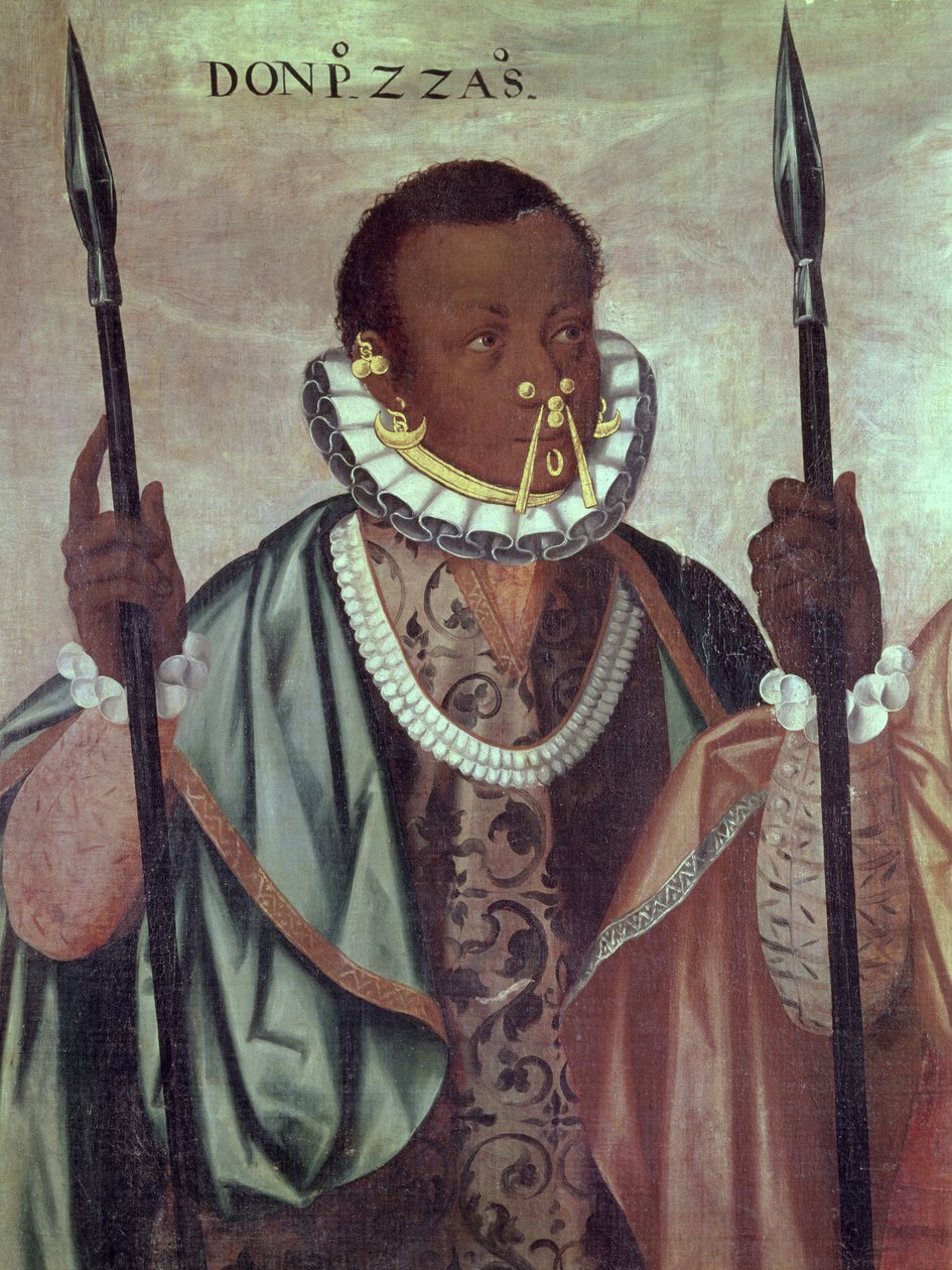 Ecuadori Quitoból, részlet az Esmeraldák harcosaiból, 1599 (lásd: 113582) alkotó: Adrian Sanchez Galque