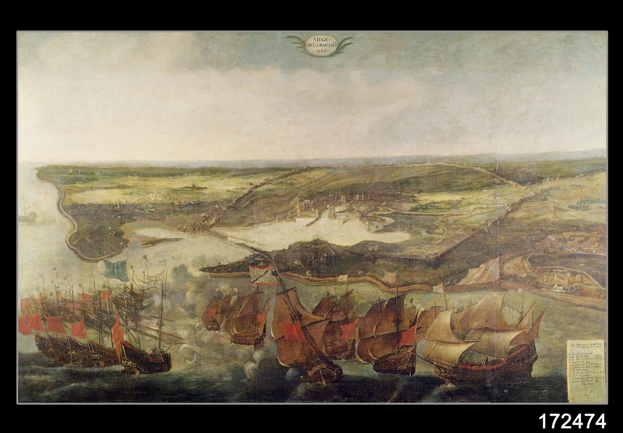 La Rochelle ostroma 1628-ban alkotó: Adriaen van der Cabel