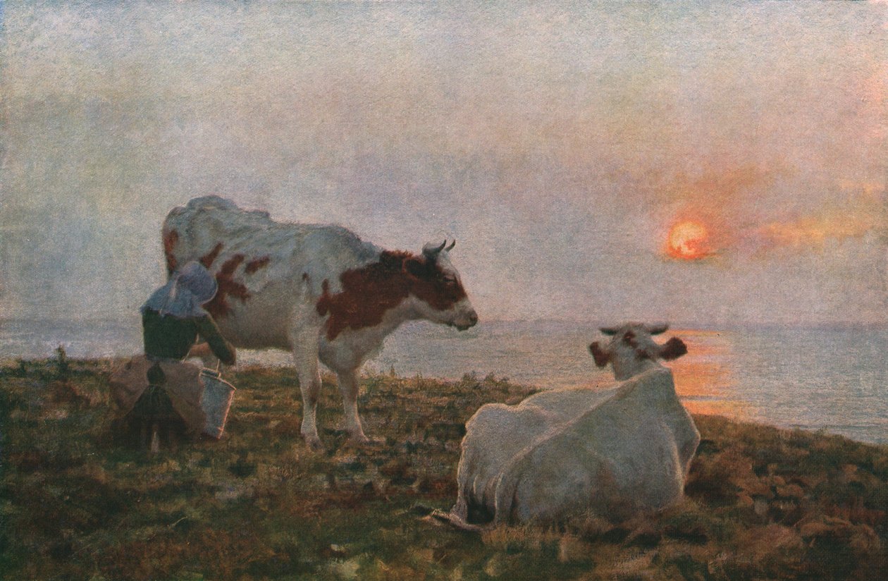 „A lenyugvó nap”, c1897, c1930. alkotó: Adrian Stokes
