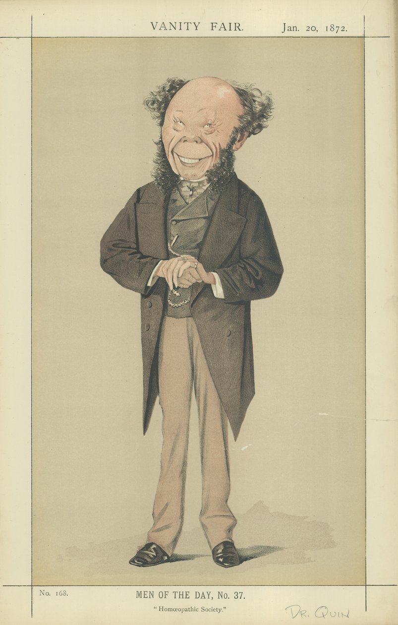 Dr. Frederick Quin (színes litográfia) alkotó: Adriano Cecioni