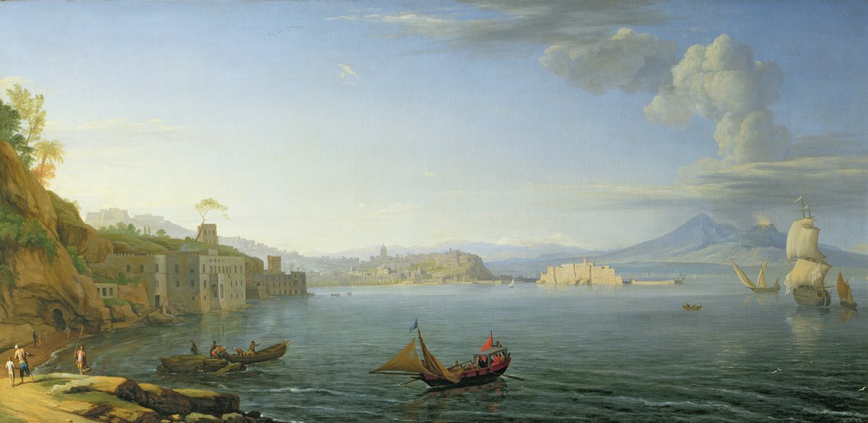 Nápoly látképe, 1750 alkotó: Adrien Manglard