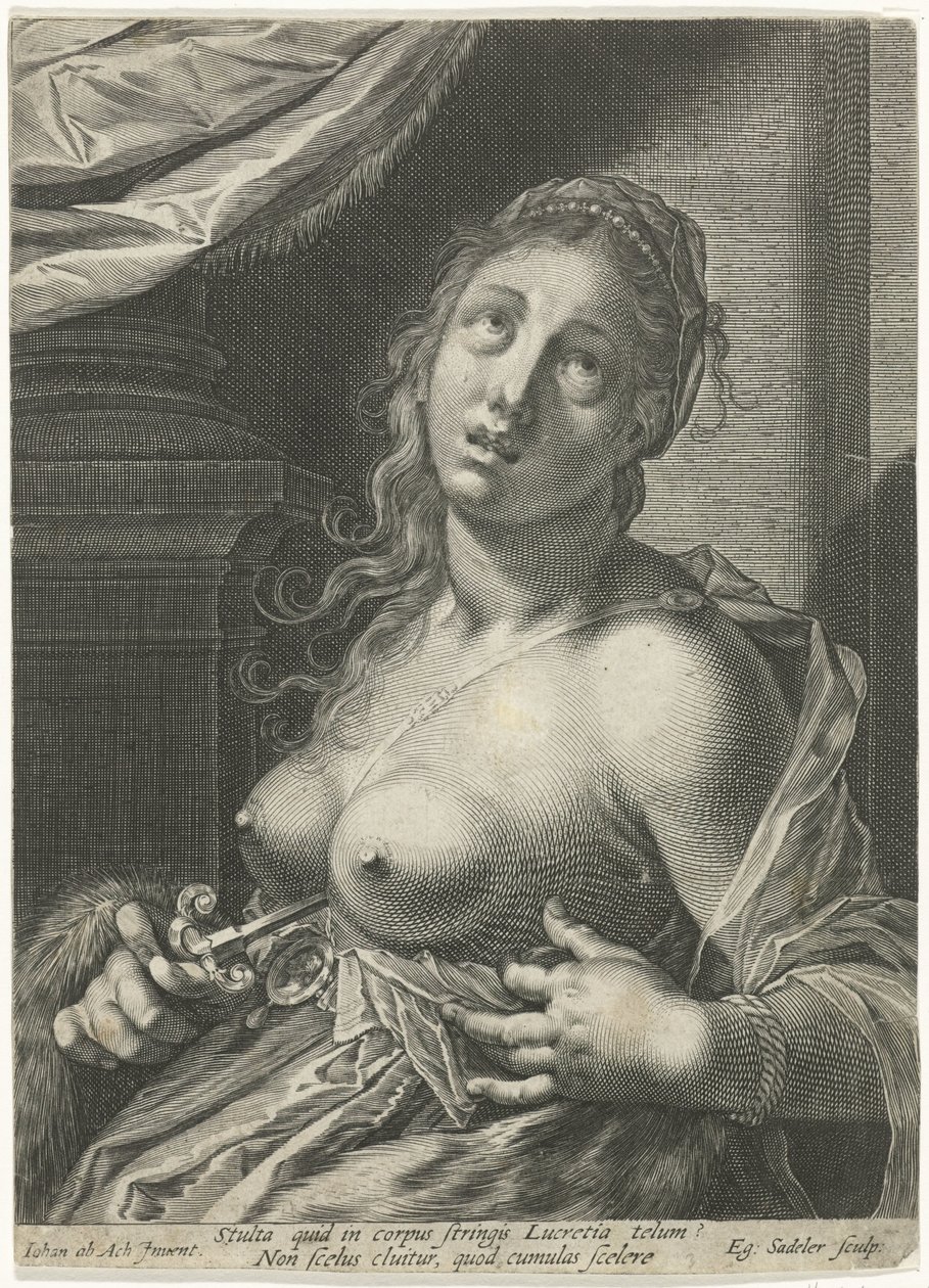 Lucretia öngyilkossága alkotó: Egidius  Sadeler (II)