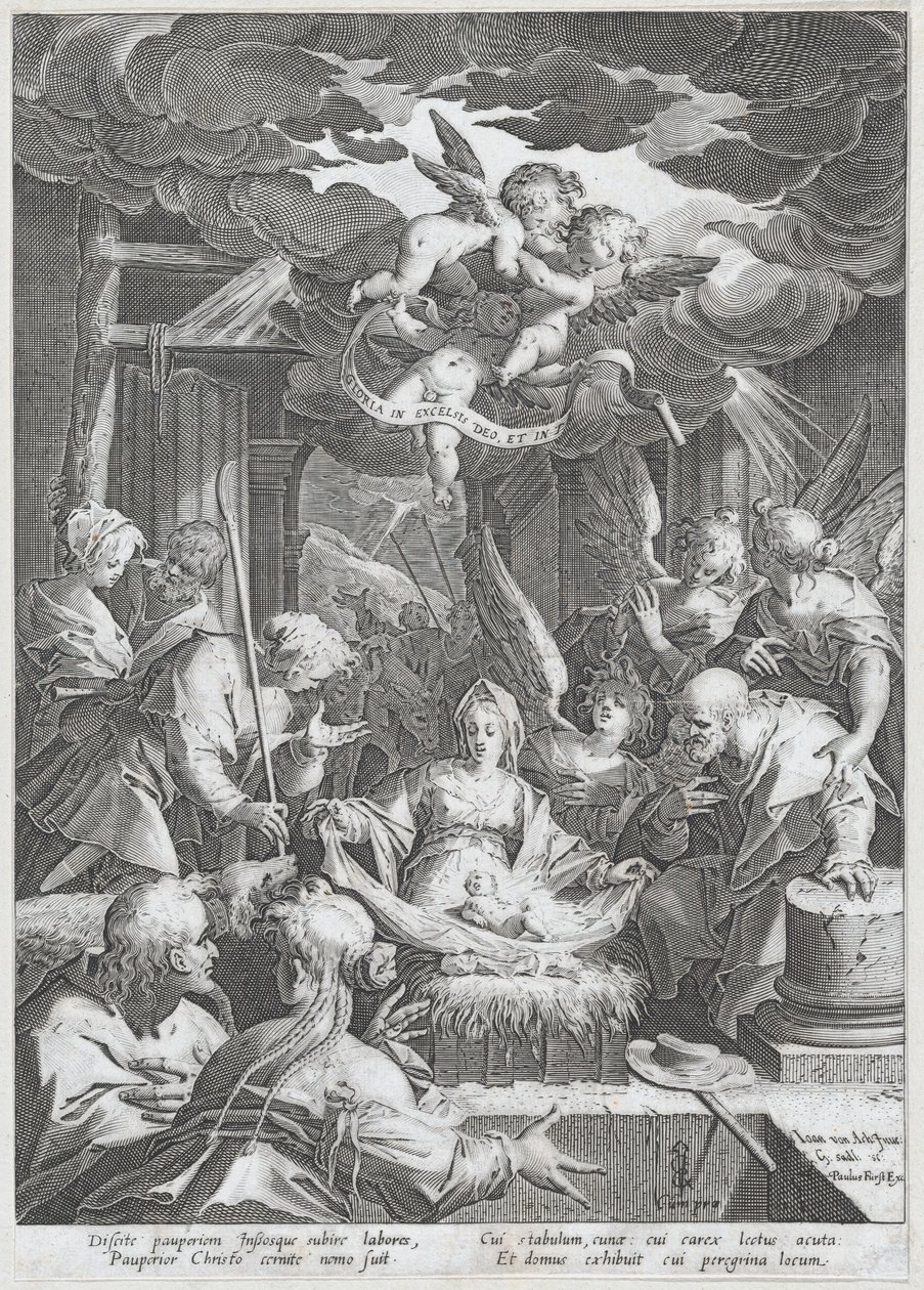 Születés, 1588. alkotó: Aegidius Sadeler II