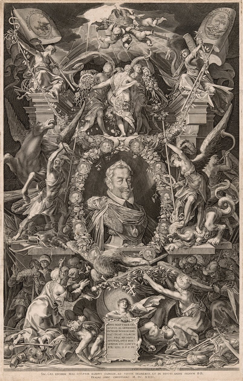 Mátyás császár portréja alkotó: Aegidius Sadeler II