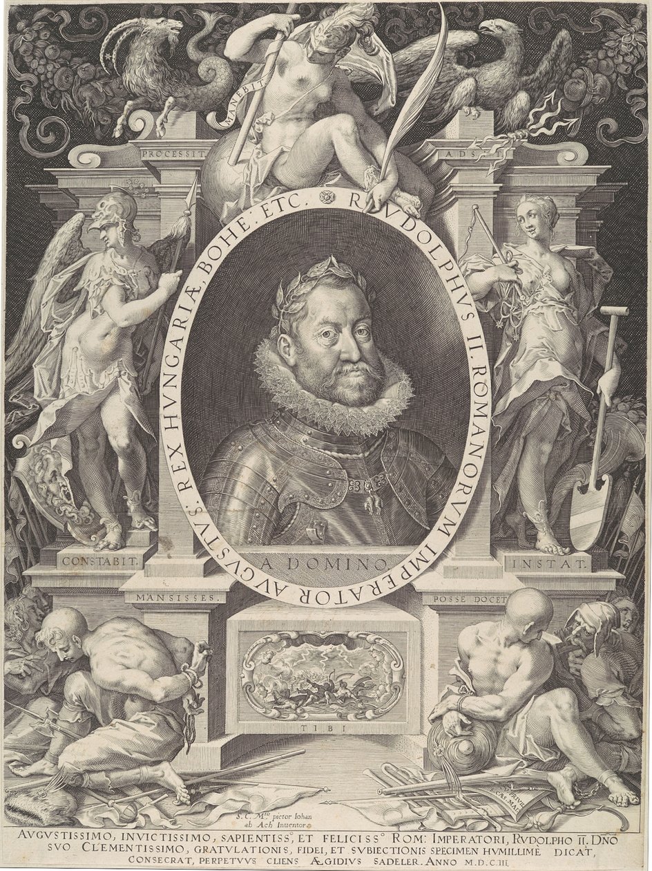 II. Rudolf portréja, 1603. alkotó: Aegidius Sadeler II