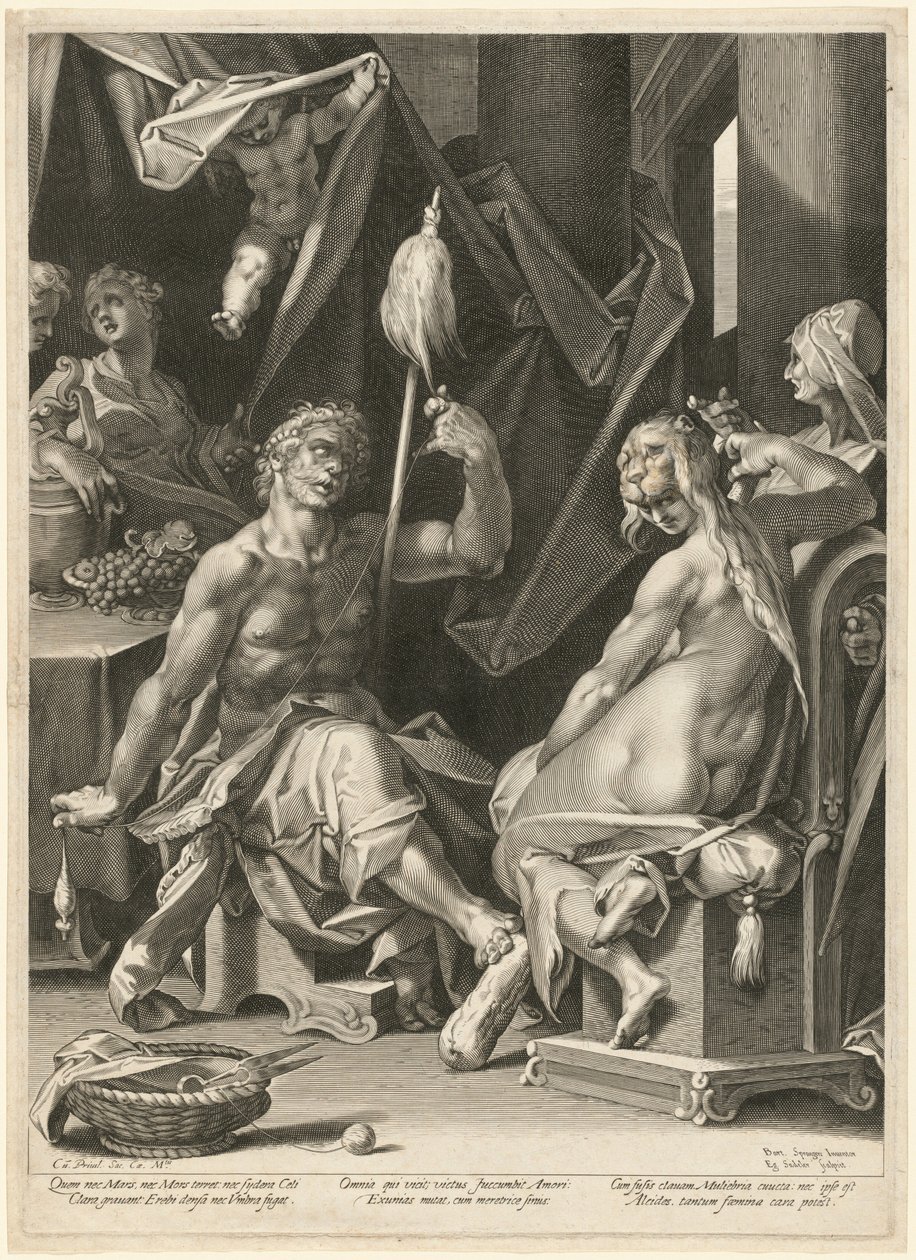 Herkules és Omphale alkotó: Aegidius Sadeler II, after Bartholomaeus Spranger