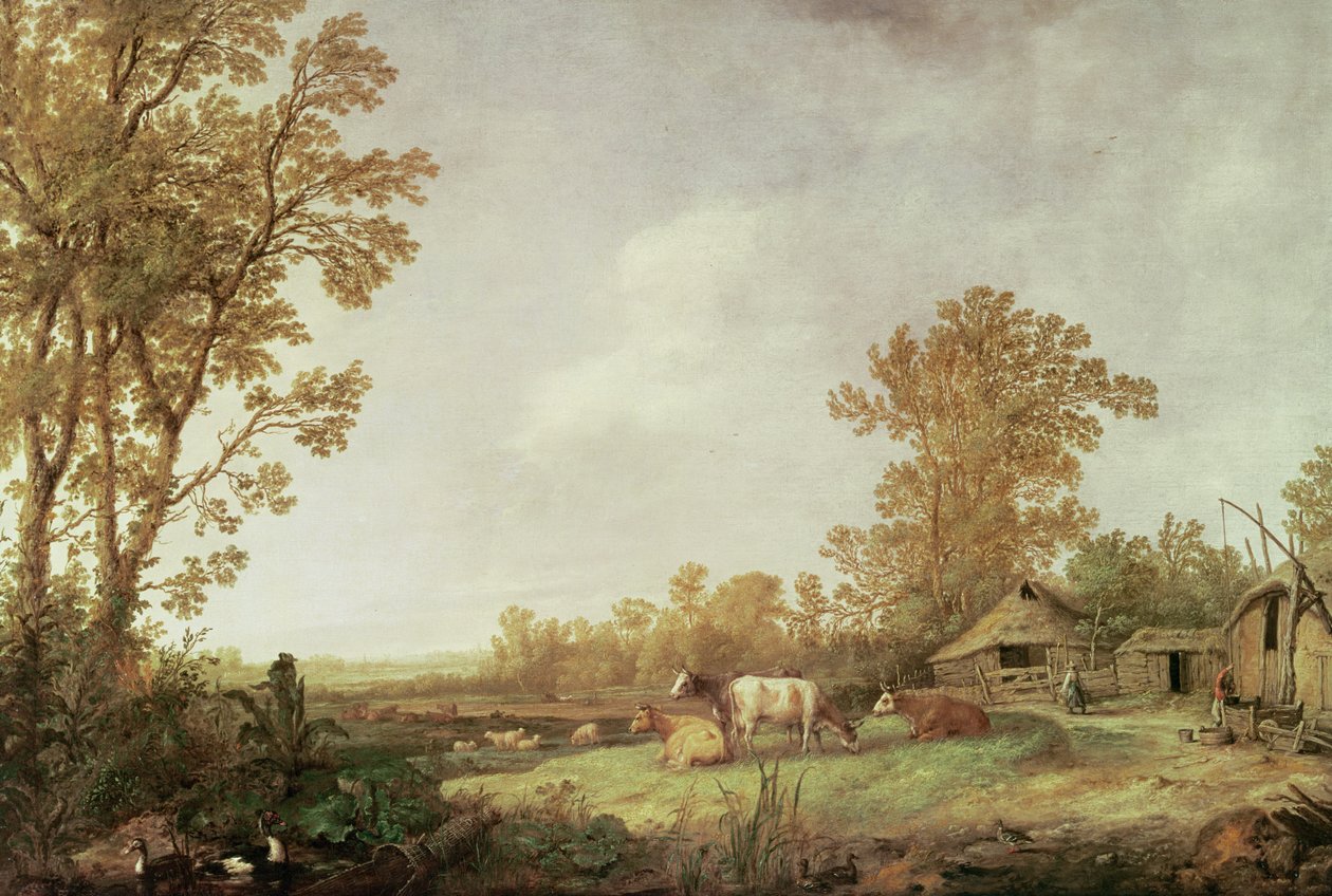 Farmyard jelenet alkotó: Aelbert Cuyp
