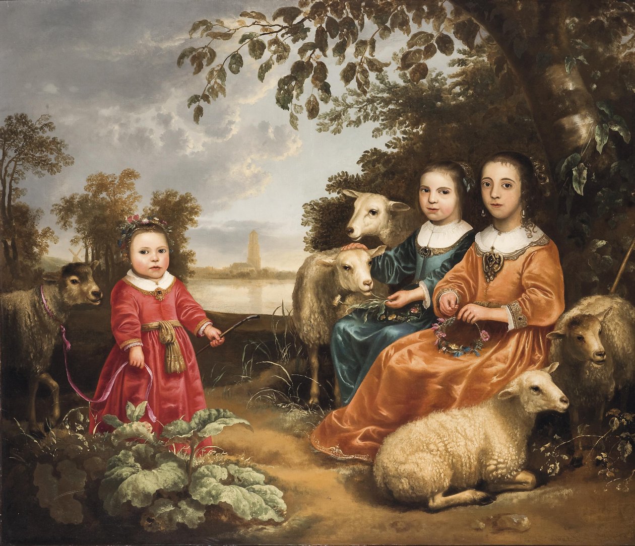 Lány a tájban alkotó: Aelbert Cuyp