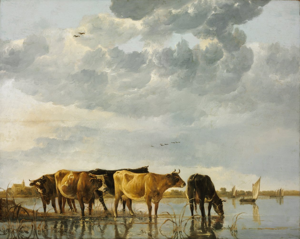 Szarvasmarha a vízben alkotó: Aelbert Cuyp