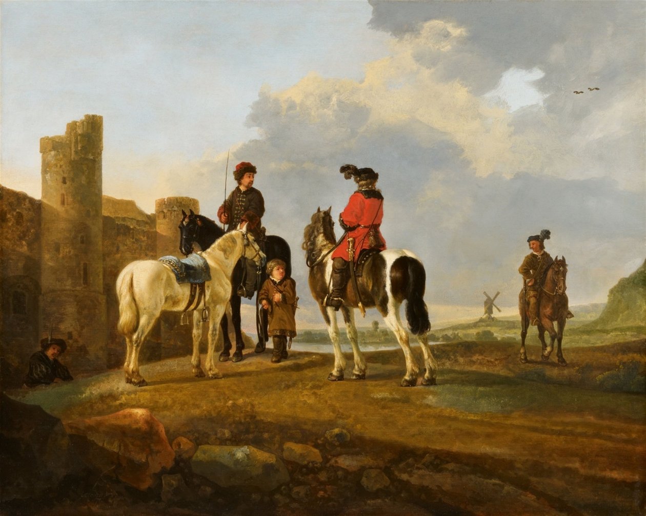 Riders at Rest Burg Ubbergen alkotó: Aelbert Cuyp