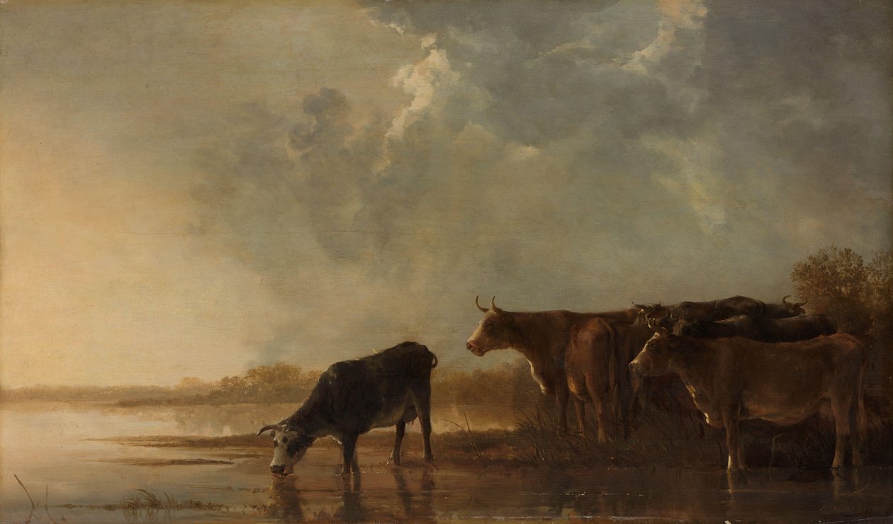 Folyói táj tehenekkel alkotó: Aelbert Cuyp