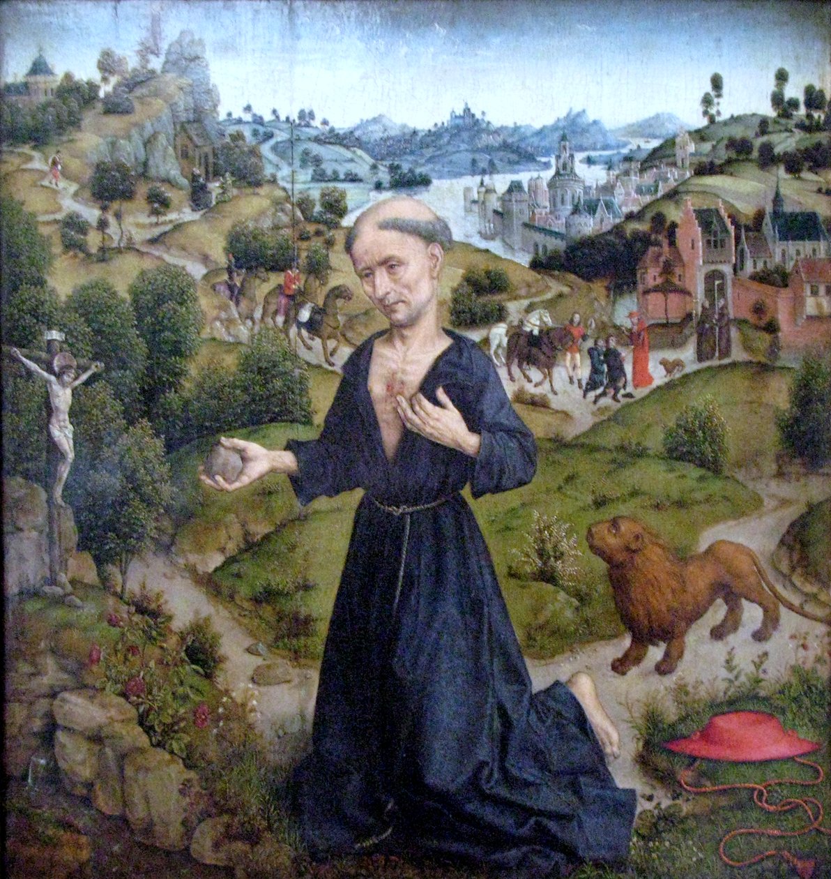 Szent Jeromos bűnbánata alkotó: Aelbrecht Bouts
