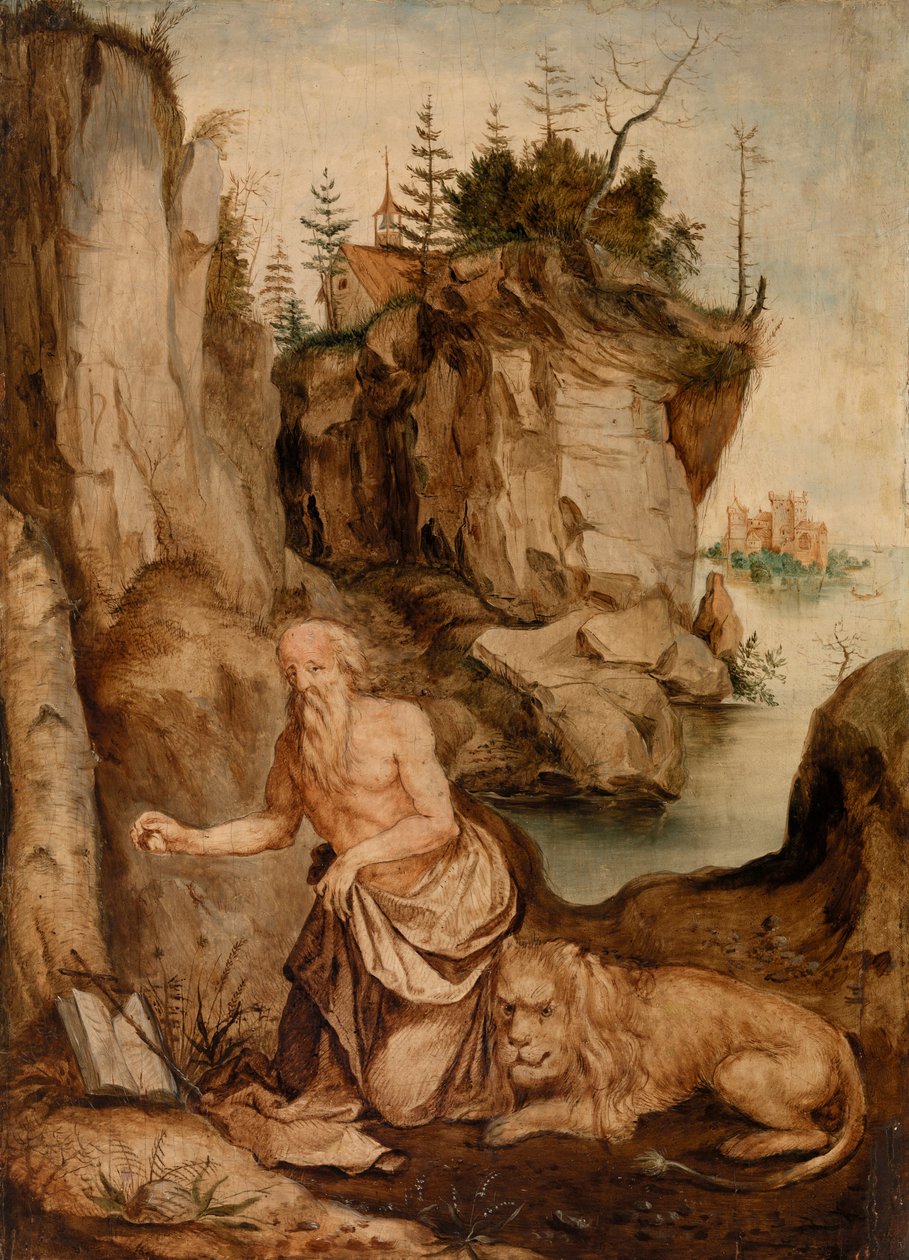 Szent Jeromos és az oroszlán alkotó: After Albrecht Dürer