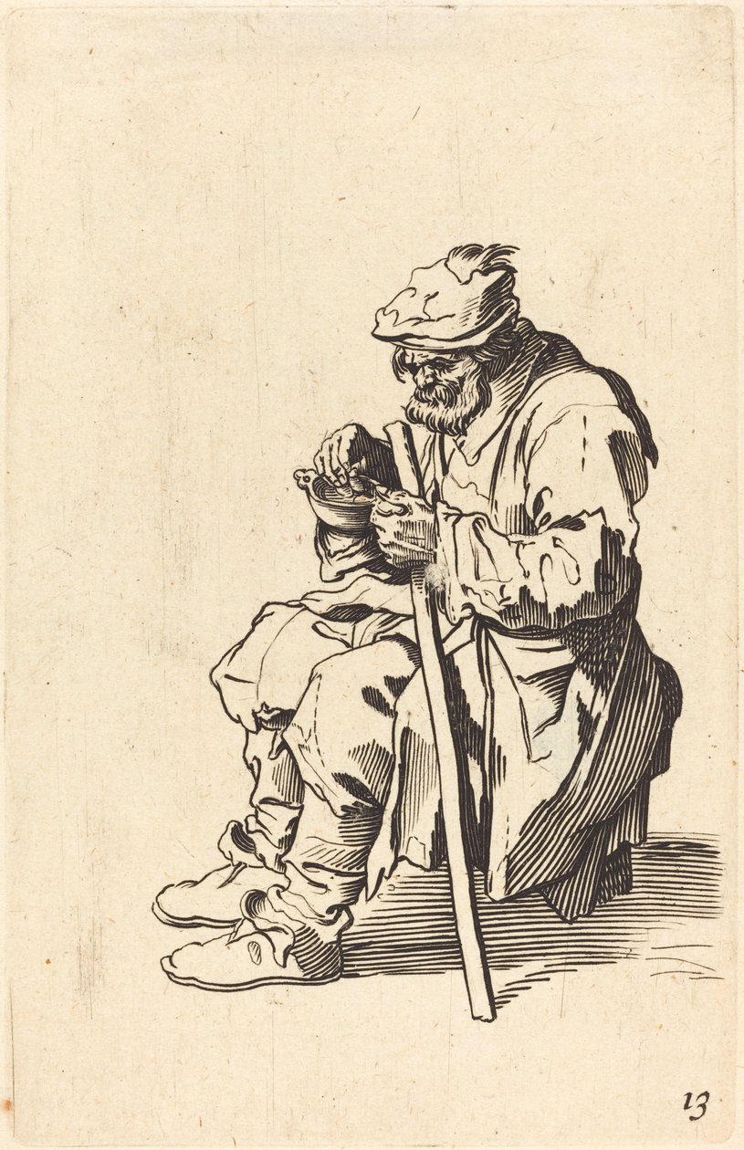 Koldusevés alkotó: After Jacques Callot