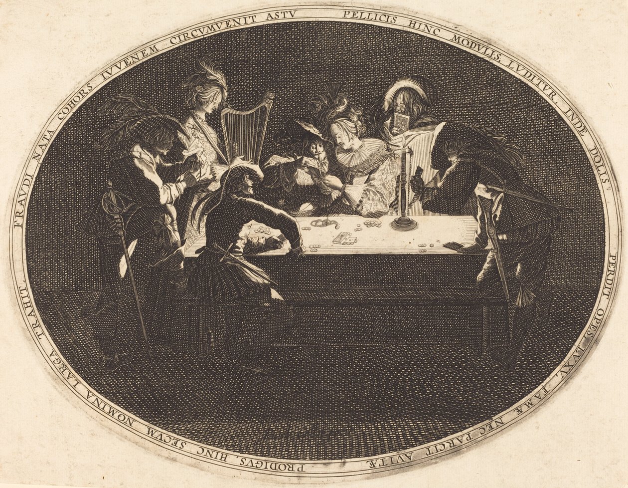 A kártyajátékosok alkotó: After Jacques Callot