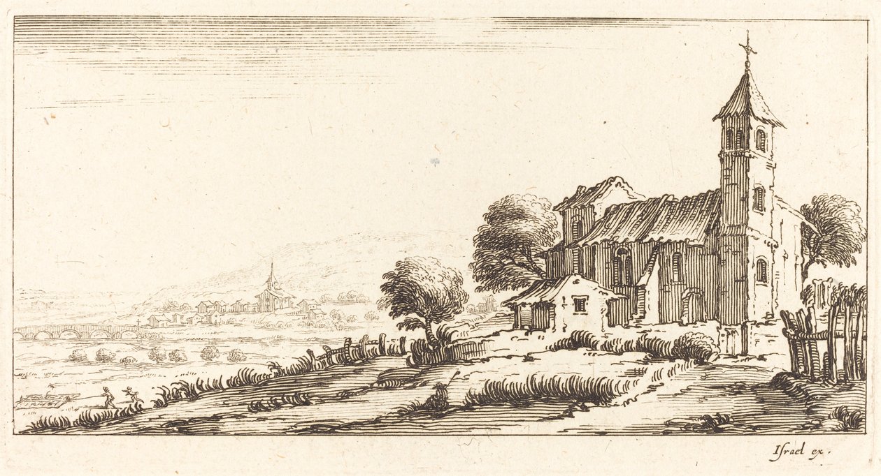 Falusi templom alkotó: After Jacques Callot