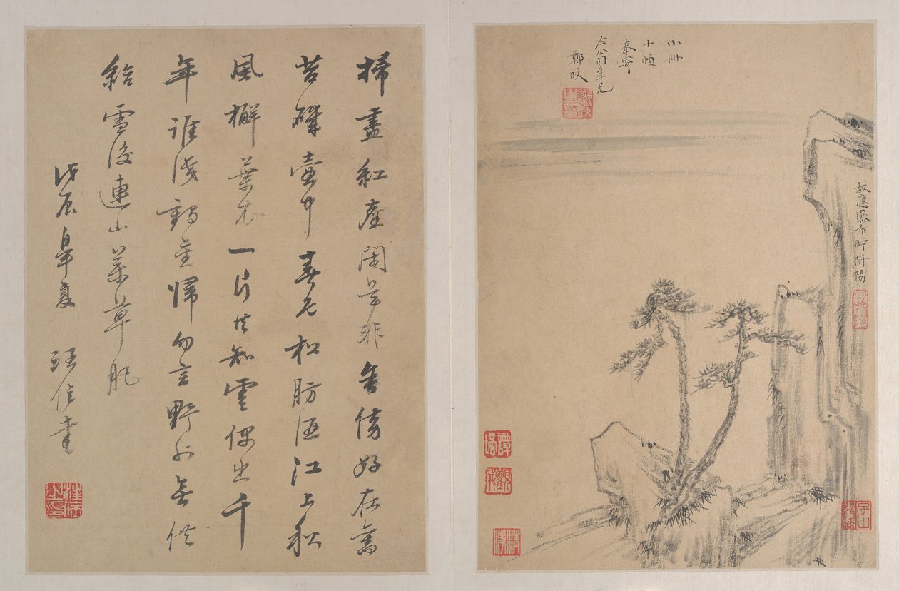 Tájképek, 1688-ban. alkotó: After Zheng Min