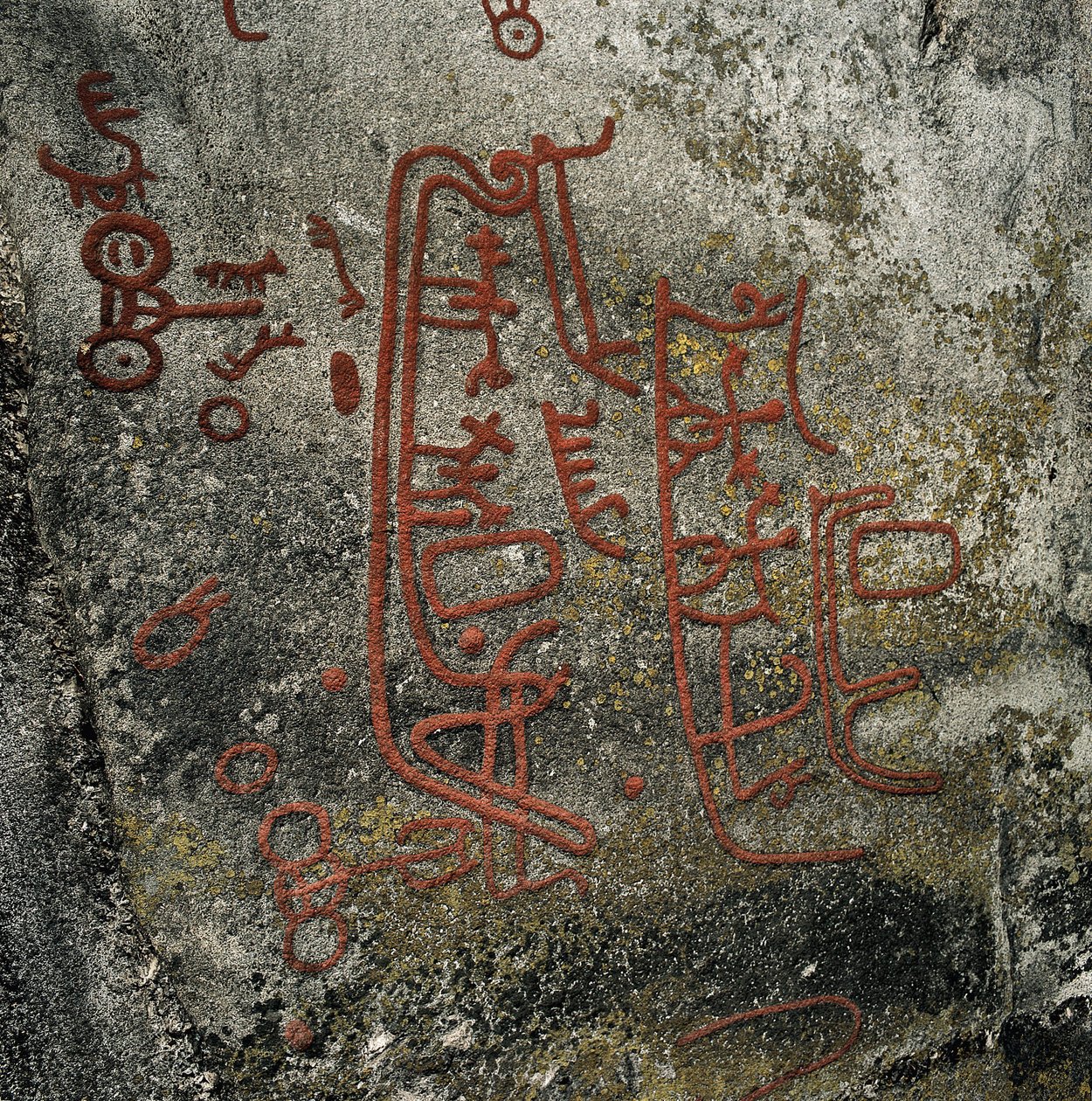 Petroglyph Rock Art: Csónak (1000 BC). alkotó: Age Bronze