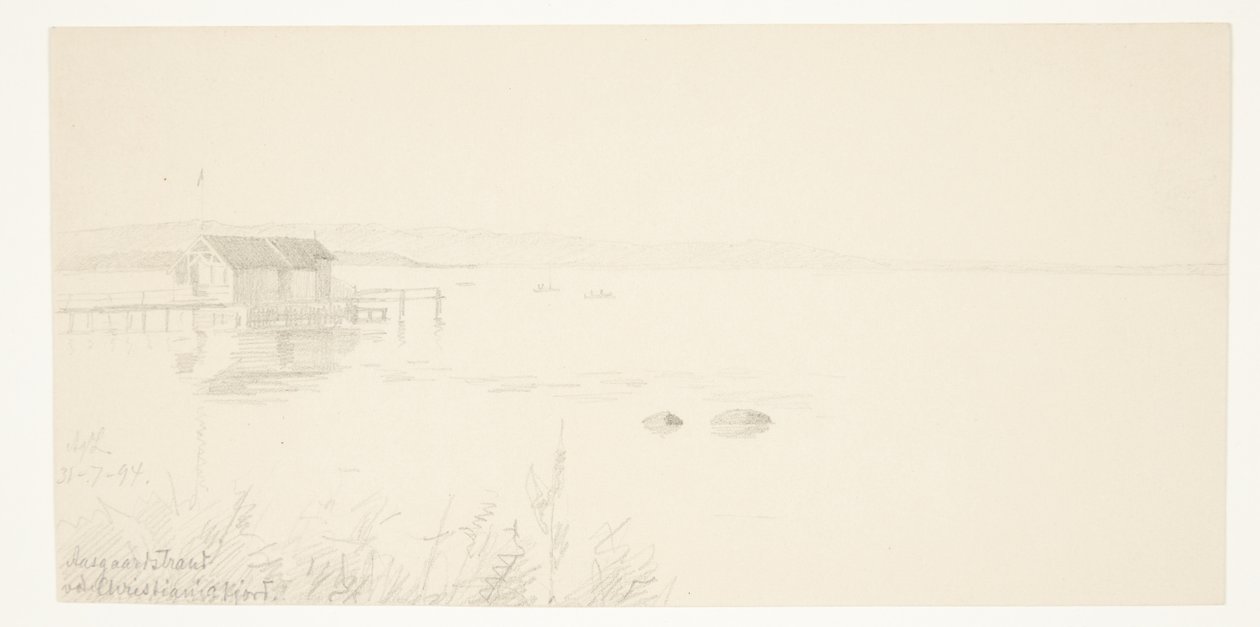 Aalsgaard strand a Christianiafjordnál alkotó: Agnes Lunn